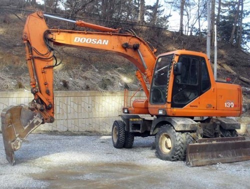 Product picture Doosan Daewoo Solar 130W-V Wheel Excavator Service Repair Workshop Manual DOWNLOAD