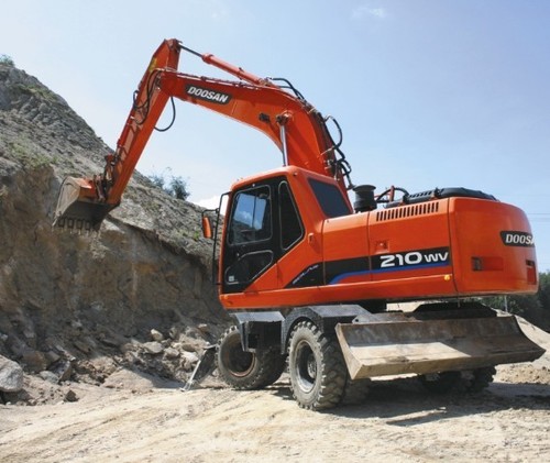 Product picture Doosan Daewoo Solar 210W-V Wheel Excavator Service Repair Workshop Manual DOWNLOAD
