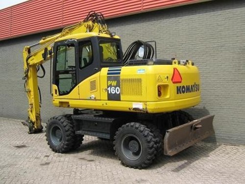 Product picture Komatsu PW160-7K Wheeled Excavator Operation & Maintenance Manual DOWNLOAD (SN: K40001 and up)