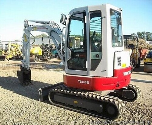 Product picture Takeuchi TB138FR Compact Excavator Parts Manual DOWNLOAD (SN: 13810003 and up)